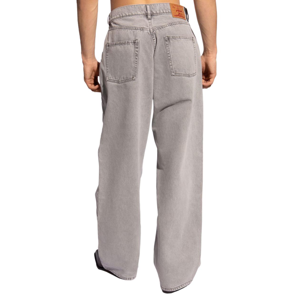 Purchase Y/Project YProject SS24 Jeans Abu-abu Relaxed Wide-Leg Straight. 207PA005D58-GREY