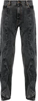 Order Y/Project YProject SS24 中腰直筒黑色牛仔褲 207PA008-BLACK