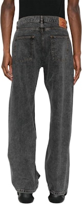 Y/Project YProject SS24 Celana Jeans Hitam Straight-Leg Mid-Rise. 207PA008-BLACK Purchase Y/Project YProject SS24 Celana Jeans Hitam Straight-Leg Mid-Rise. 207PA008-BLACK