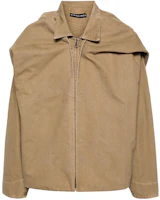 Y/Project YProject SS24 Beige Unisex Solid Zipper Hooded Jacket 203JA003-BEIGEY-PROJECT Y/Project YProject SS24 Beige Unisex Solid Zipper Hooded Jacket 203JA003-BEIGEY-PROJECT