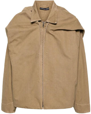 Y/Project YProject SS24 米色男女同款纯色拉链连帽夹克 203JA003-BEIGEY-PROJECT Buy Y/Project YProject SS24 米色男女同款纯色拉链连帽夹克 203JA003-BEIGEY-PROJECT