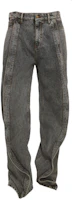 Y/Project YProject SS24 Evergreen Banana Ruffle Button Jeans Unisex - Vintage Black 207PA004 - Evergreen Retro Black Y/Project YProject SS24 Evergreen Banana Ruffle Button Jeans Unisex - Vintage Black 207PA004 - Evergreen Retro Black