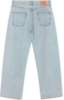 Lookbook Y/Project YProject SS24 冰藍logo寬鬆版型直筒牛仔褲 男女適穿 207PA005-BLUE