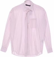 Y/Project YProject SS24 Pink Striped Oversized Long-Sleeve Shirt Unisex 201SI009F515 Y/Project YProject SS24 Pink Striped Oversized Long-Sleeve Shirt Unisex 201SI009F515