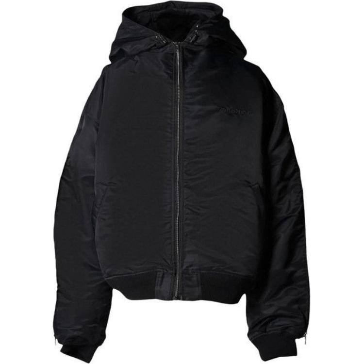 Y/Project YProject Unisex Solid Color Zip-Up Hoodie Jacket Black 203JA004-BLAC