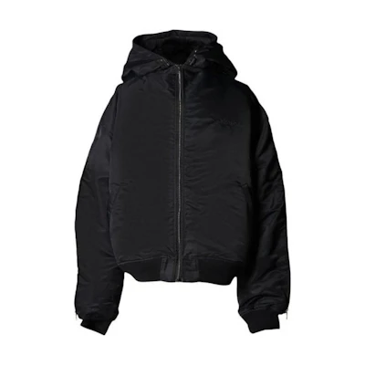 Y/Project YProject Unisex Solid Color Zip-Up Hoodie Jacket Black 203JA004-BLAC