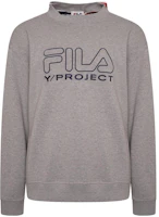 Y/Project YProject x FILA Logo Print Oversized Pullover Sweatshirt Unisex YPFISWEAT2GREY Y/Project YProject x FILA Logo Print Oversized Pullover Sweatshirt Unisex YPFISWEAT2GREY