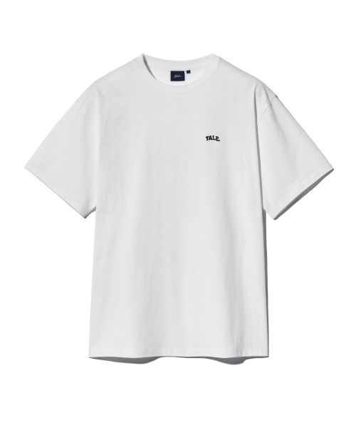 Order YALE [Algodón Peinado 16s] 2PACK Camisetas Logo Pequeño Blanco/Negro YD01SS9004BK / YEM9SS302ABK / YFM9SS302SWB