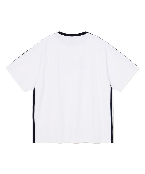 Purchase YALE Appliqué Taping Raglan Short Sleeve T-Shirt White YEM8SS311BWH