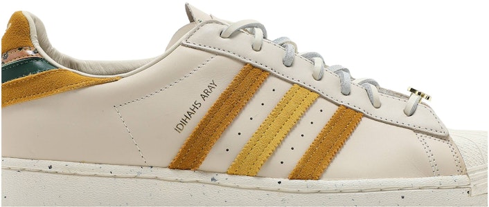 야라 샤히디 x 아디다스 슈퍼스타 '크림 레거시 골드' GZ2764 Order 야라 샤히디 x 아디다스 슈퍼스타 '크림 레거시 골드' GZ2764