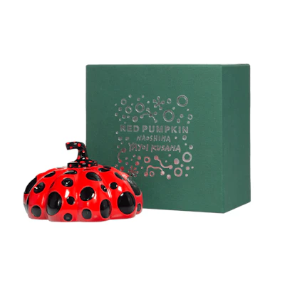 Yayoi Kusama x Benesse Noashima Pumpkin Cast Resin Figure Red