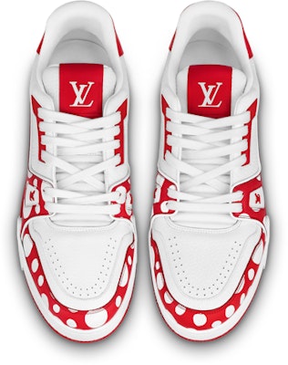 Yayoi Kusama x Louis Vuitton Sepatu Trainer 'Putih Merah' 1AB8J1 Lookbook Yayoi Kusama x Louis Vuitton Sepatu Trainer 'Putih Merah' 1AB8J1