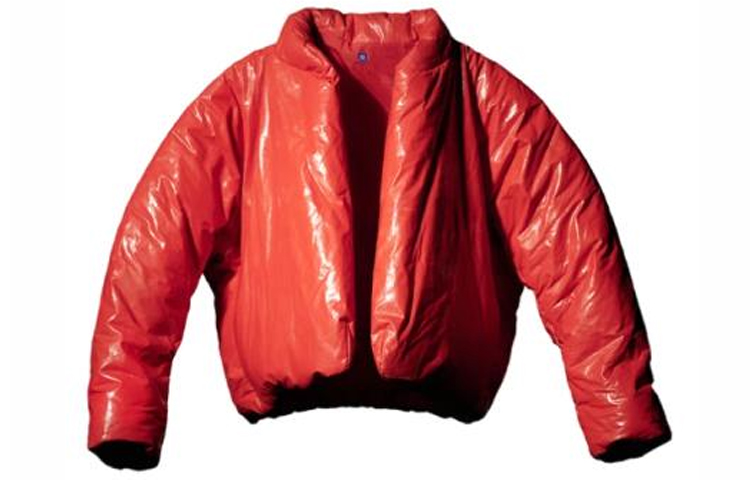 YEEZY × Gap x Balenciaga Red Unisex Winter Cotton Jacket Minimalist Design. 840819-00-2