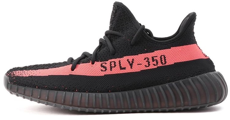 Adidas yeezy 350 v2 red black 2016 by9612 2025 us size 7