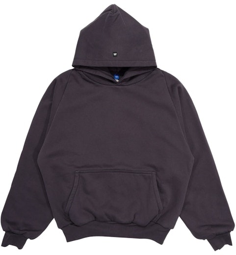 yeezy-gap-logo-shrunken-hoodie-dark-grey
