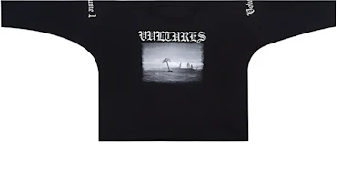 YEEZY VULTURES SS24 Black Graphic Crewneck Long Sleeve Unisex Tee YZ1857-VOL1-BLK YEEZY VULTURES SS24 Black Graphic Crewneck Long Sleeve Unisex Tee YZ1857-VOL1-BLK