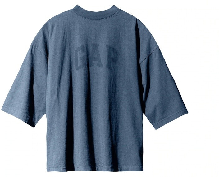 yeezy-x-gap-dove-3-4-sleeve-tee-dark-blue