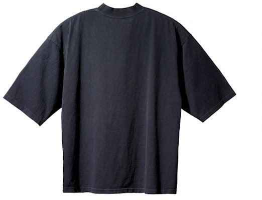Yeezy x Gap Logo 3/4 Sleeve Tee Washed Black Order Yeezy x Gap Logo 3/4 Sleeve Tee Washed Black