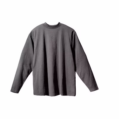 Yeezy Gap Logo Longsleeve Tee Dark Grey