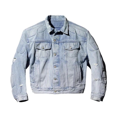 YEEZY Gap Balenciaga Blue Denim Jacket Unisex Kanye Concert Edition. YEEZY-SS22-032
