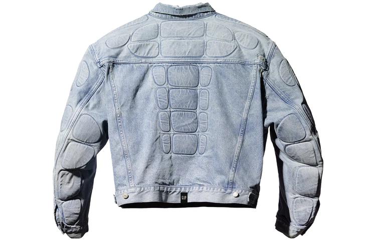 Lookbook YEEZY x Gap x Balenciaga Blue Denim Jacket Unisex Kanye Concert Edition. YEEZY-SS22-032