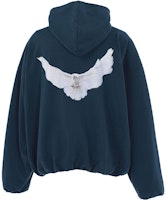 YEEZY x Gap x Balenciaga Dove Hoodie Logo Print Oversized Sweatshirt Navy Unisex. YEEZY x Gap x Balenciaga Dove Hoodie Logo Print Oversized Sweatshirt Navy Unisex.
