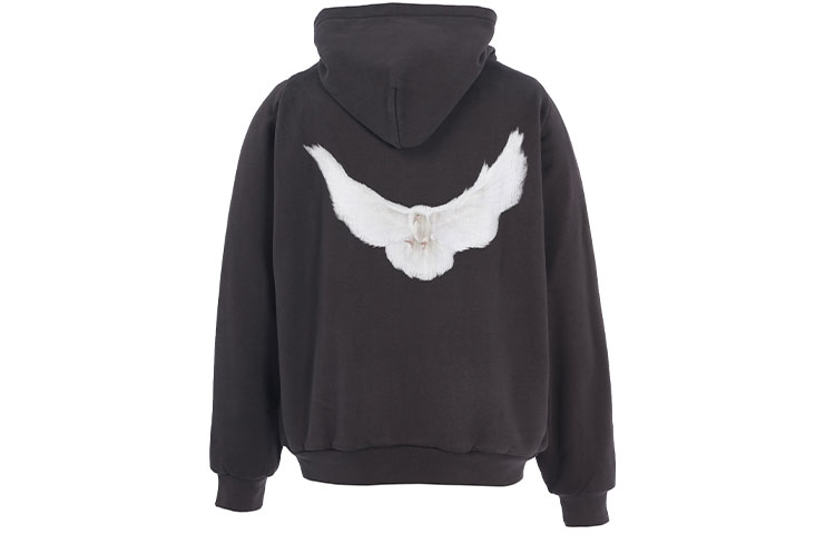 YEEZY x Gap x Balenciaga Dove Shrunken Hoodie Black Unisex Pullover Sweatshirt YEEZY-SS22-043