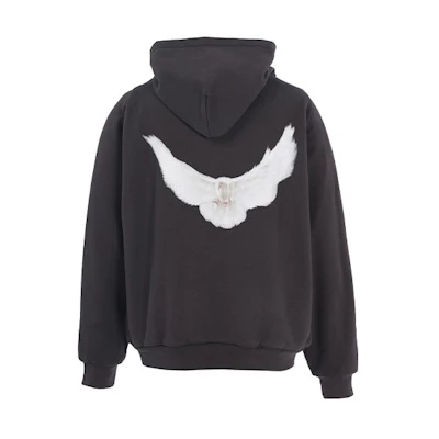 YEEZY Gap Balenciaga Dove Shrunken Hoodie Black Unisex Pullover Sweatshirt YEEZY-SS22-043
