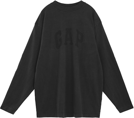 YEEZY x Gap x Balenciaga Dove Hitam Pudar Baju Lengan Panjang Unisex Crewneck. YEEZY-SS22-68 Lookbook YEEZY x Gap x Balenciaga Dove Hitam Pudar Baju Lengan Panjang Unisex Crewneck. YEEZY-SS22-68