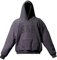 Yeezy x Gap x Balenciaga Logo Hoodie Unisex Washed Black Pullover 719623TMVQ5-b Yeezy x Gap x Balenciaga Logo Hoodie Unisex Washed Black Pullover 719623TMVQ5-b