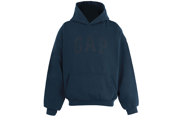 Lookbook YEEZY x Gap x Balenciaga ロゴプリントプルオーバーパーカー ユニセックス - ダークブルー YEEZY-SS22-122