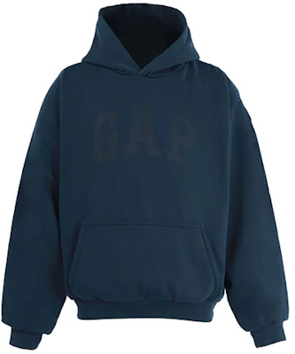YEEZY x Gap x Balenciaga ロゴプリントプルオーバーパーカー ユニセックス - ダークブルー YEEZY-SS22-122 Lookbook YEEZY x Gap x Balenciaga ロゴプリントプルオーバーパーカー ユニセックス - ダークブルー YEEZY-SS22-122