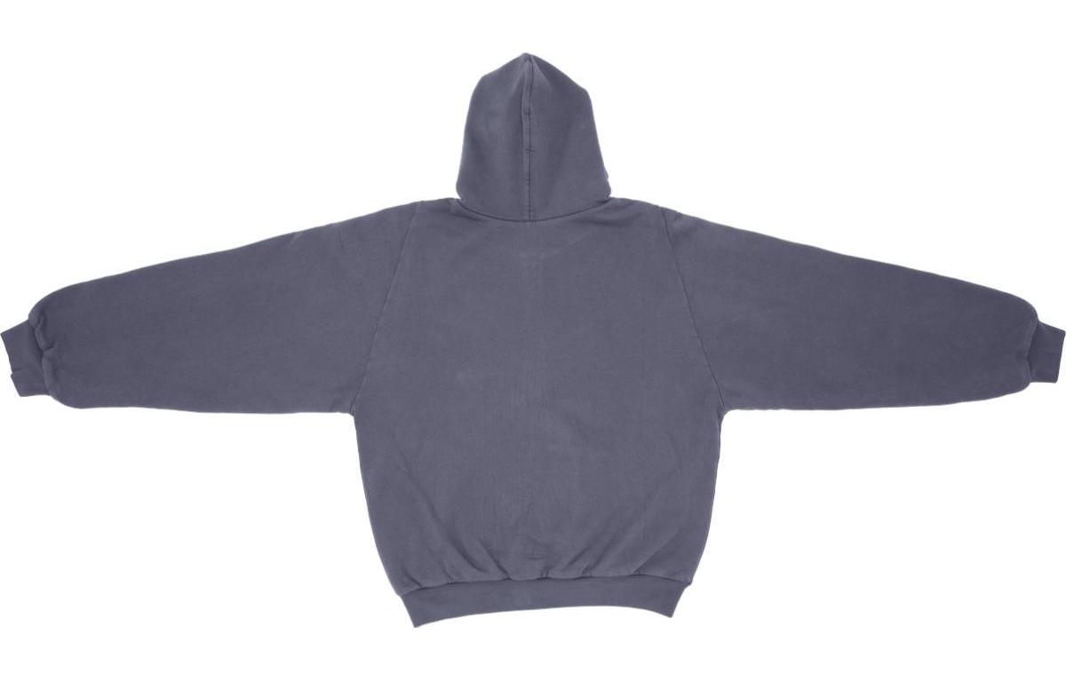 Lookbook YEEZY x Gap x Balenciaga Navy Unisex Zip Hoodie SS24 Minimalist Design. YZY-SS24-10