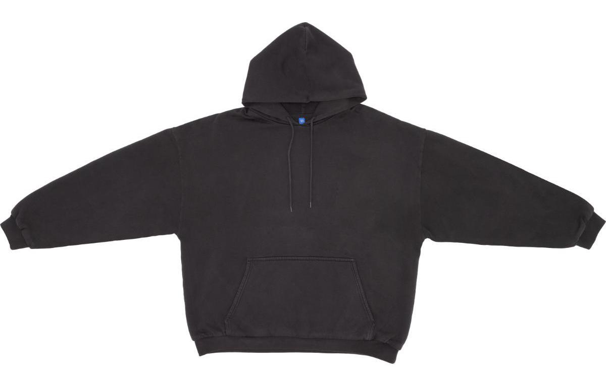 Yeezy x Gap x Balenciaga SS24 Black Pullover Hoodie Unisex Minimalist Design YZY-SS24-12