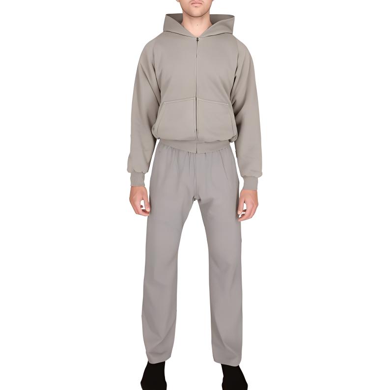 Lookbook YEEZY x Gap x Balenciaga SS24 グレートープ ミニマリスト ジップアップフーディ ユニセックス. YZY-SS24-11