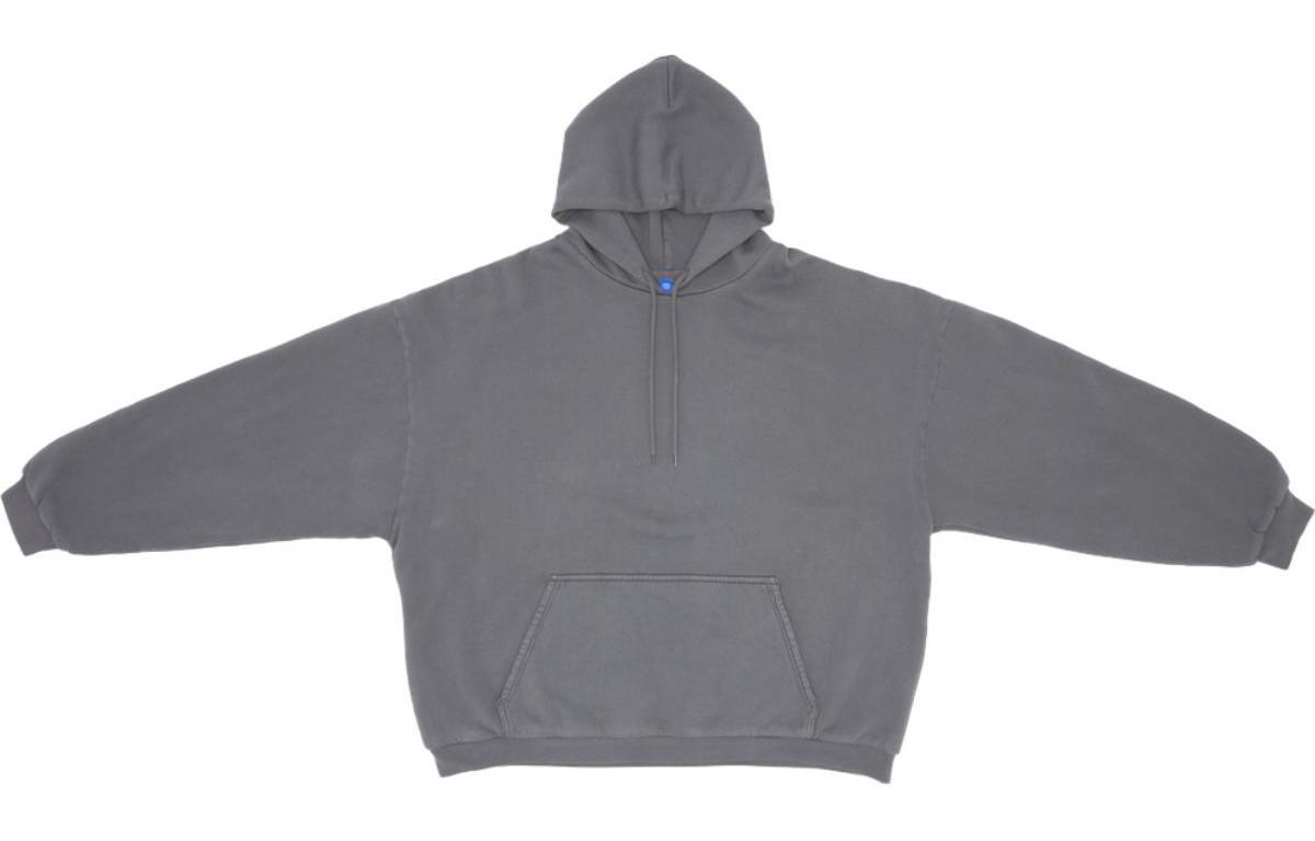 Yeezy x Gap x Balenciaga SS24 Unisex Solid Pullover Hoodie Deep Gray YZY-SS24-13