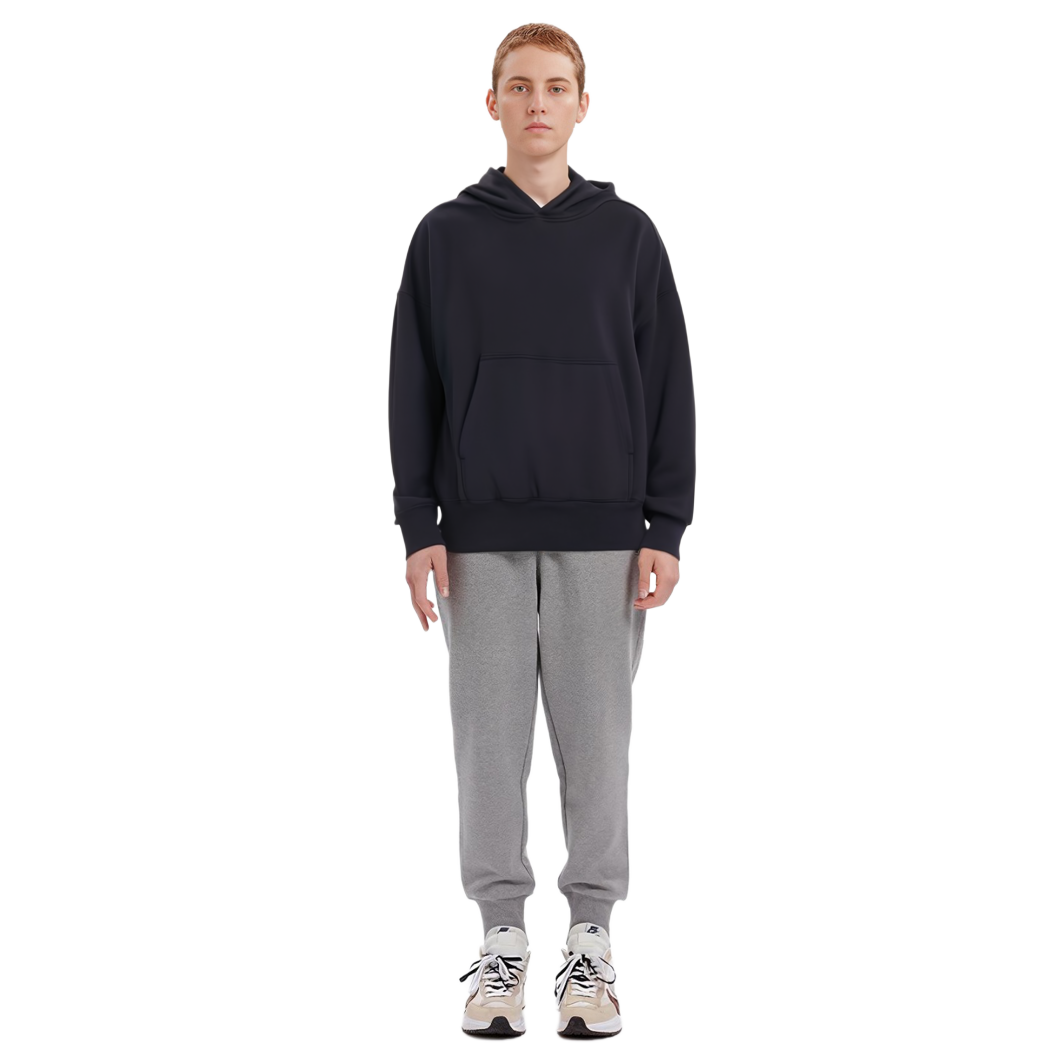 Cheap YEEZY × Gap × Balenciaga パーフェクトフーディーユニセックスブラックプルオーバー. 701377-08-1
