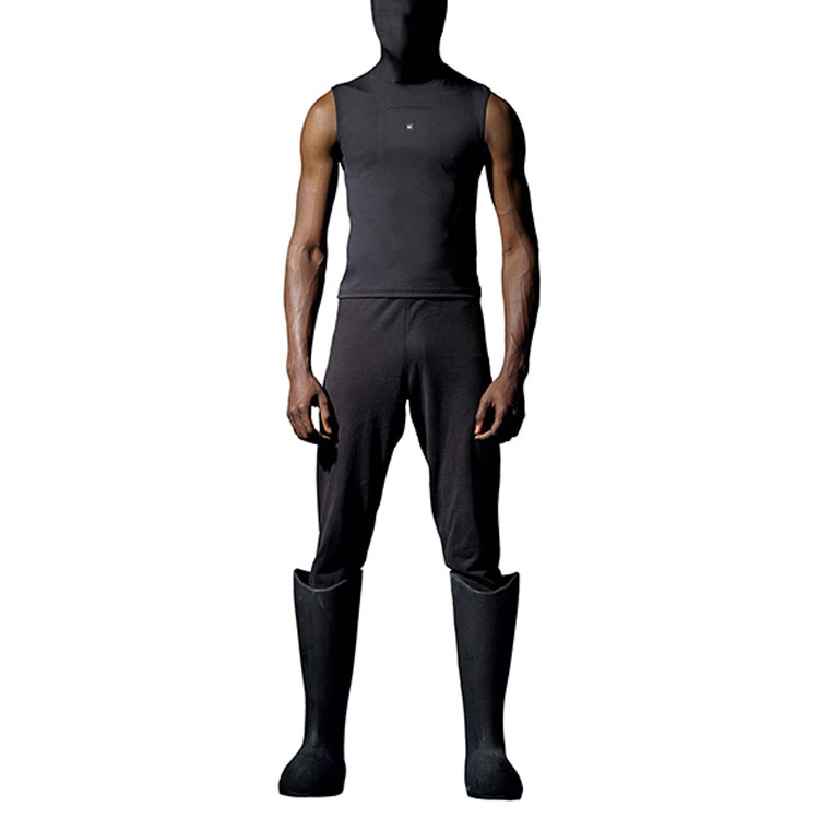 Shop YEEZY x Gap x Balenciaga 三方联名黑色无袖时尚马甲. YEEZY-SS22-050