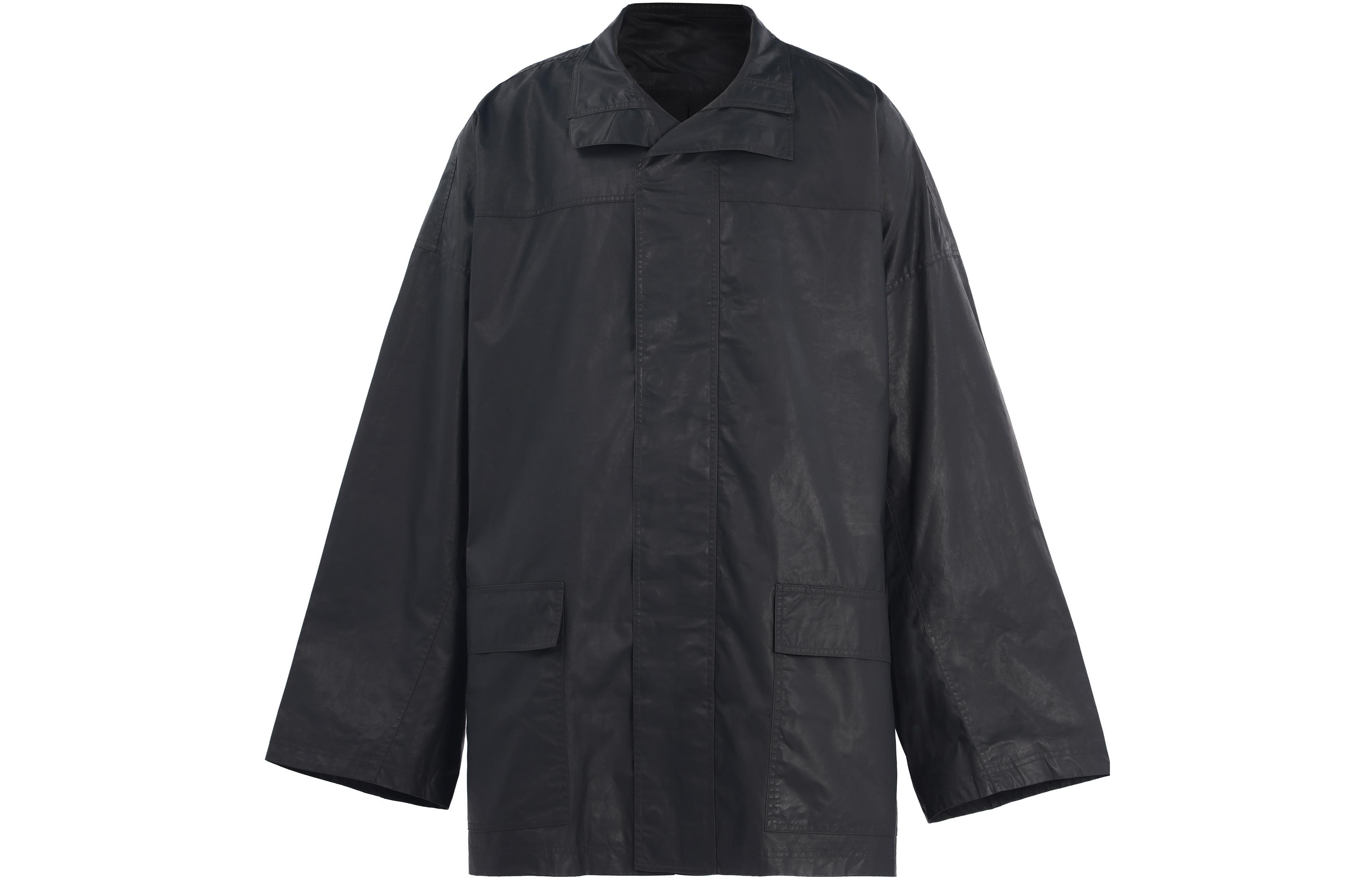 Yeezy x Gap x Balenciaga Triple Collab Oversized Pocket Jacket Black Unisex Yeezy-SS22-048