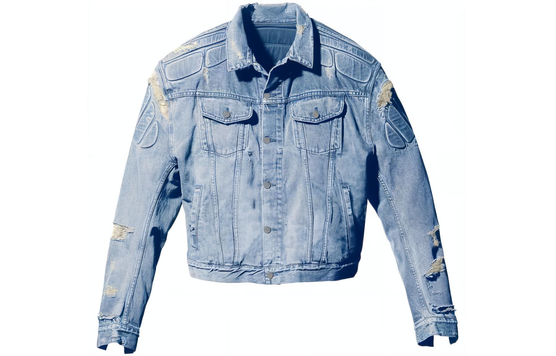 YEEZY x Gap x Balenciaga Triple Collaboration Armor Denim Jacket Blue Unisex. YEEZY-SS22-024