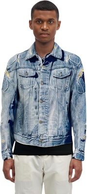 YEEZY联名Gap和Balenciaga三方合作蓝色牛仔夹克男女同款盔甲款式. YEEZY-SS22-024 Details for YEEZY联名Gap和Balenciaga三方合作蓝色牛仔夹克男女同款盔甲款式. YEEZY-SS22-024