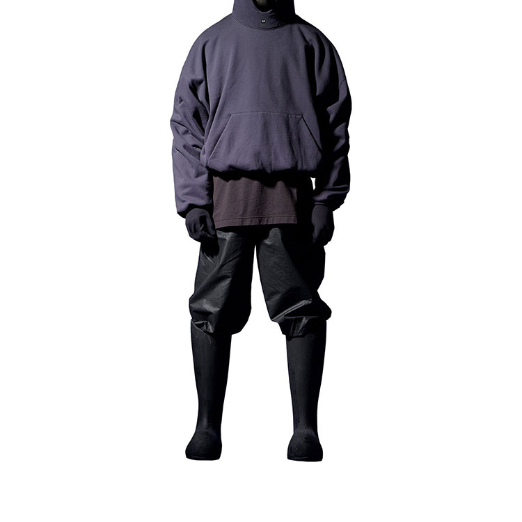 Shop Yeezy x Gap x Balenciaga 三方聯名 黑色Logo連帽上衣 男女款 Yeezy-SS22-118 YEEZY-SS22-118