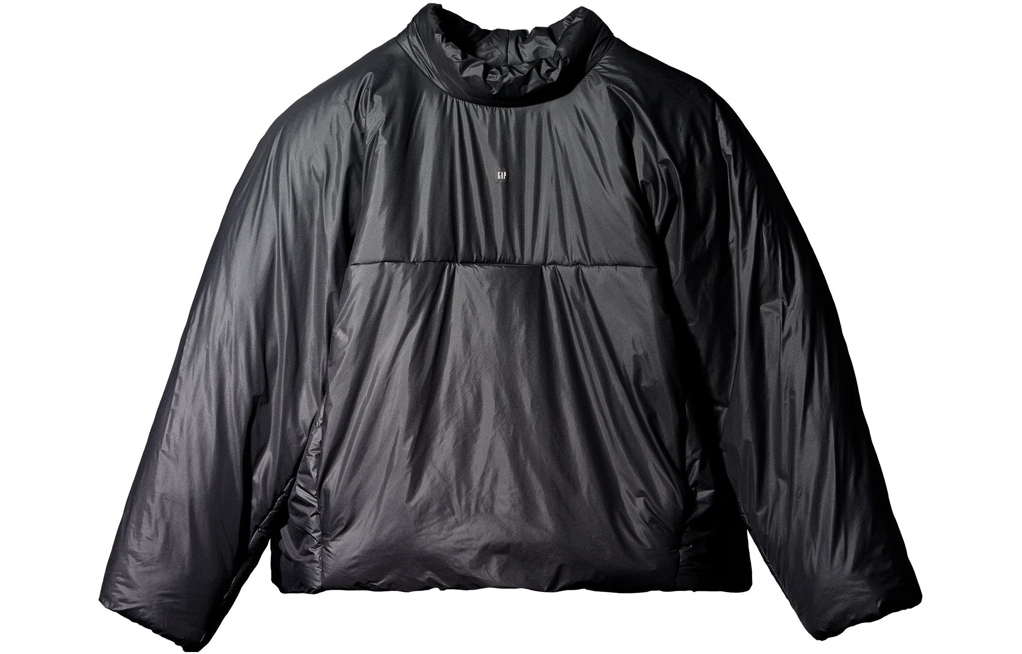 Yeezy x GAP x Balenciaga Triple Collaboration Mock Neck Puffer Jacket Black Yeezy-SS22-060