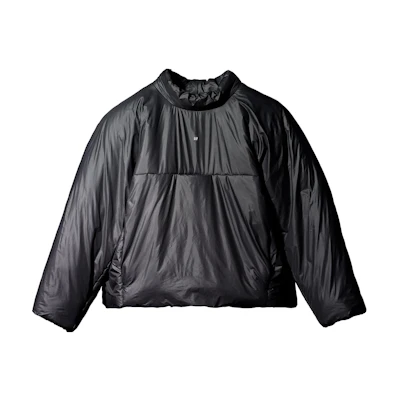 Yeezy GAP Balenciaga Triple Collaboration Mock Neck Puffer Jacket Black Yeezy-SS22-060