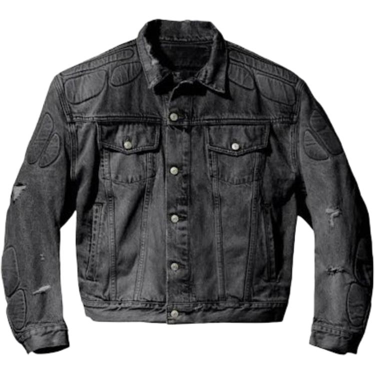 Order Chaqueta Unisex Yeezy x Gap x Balenciaga Gris Denim - Cómoda y Elegante con Cuello 471302-01-1