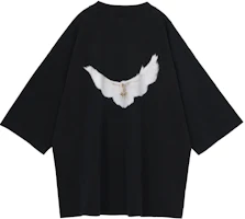 Order YEEZY x Gap x Balenciaga 洗舊黑色3/4袖鴿子印花T恤 男女款 YEEZY-SS22-002