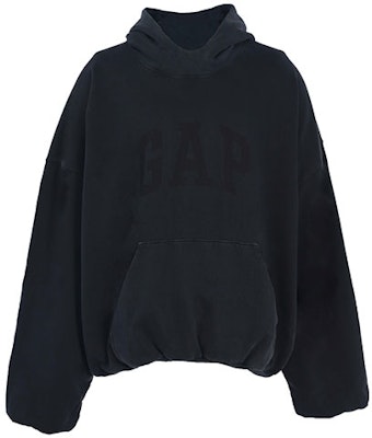 YEEZY x Gap x Balenciaga Washed Black Hoodie Unisex - Kanye Concert Edition. YEEZY-SS22-009 Lookbook YEEZY x Gap x Balenciaga Washed Black Hoodie Unisex - Kanye Concert Edition. YEEZY-SS22-009