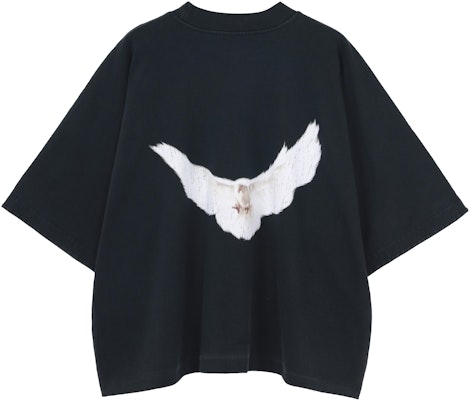 YEEZY x Gap x バレンシアガ ウォッシュドブラック ロゴ Tシャツ クルーネック ユニセックス YEEZY-SS22-017 Lookbook YEEZY x Gap x バレンシアガ ウォッシュドブラック ロゴ Tシャツ クルーネック ユニセックス YEEZY-SS22-017