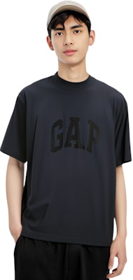 YEEZY x Gap x バレンシアガ ウォッシュドブラック ロゴ Tシャツ クルーネック ユニセックス YEEZY-SS22-017 Sizing YEEZY x Gap x バレンシアガ ウォッシュドブラック ロゴ Tシャツ クルーネック ユニセックス YEEZY-SS22-017