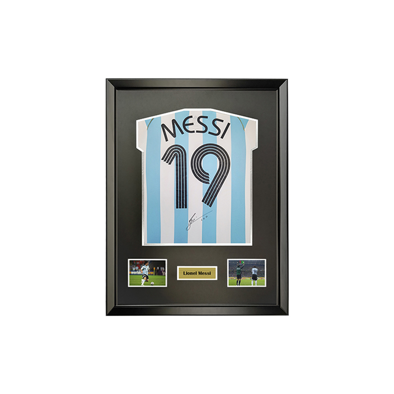 Yipai 2006 World Cup Argentina Lionel Messi Signed Jersey Framed (Approx. 60x80cm) 4699464